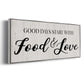 Food and Love - Floater Framed Canvas Print