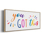 Rainbow Got This - Floater Framed Canvas Print