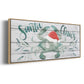 Tis the Seasun Collection D - Floater Framed Canvas Print