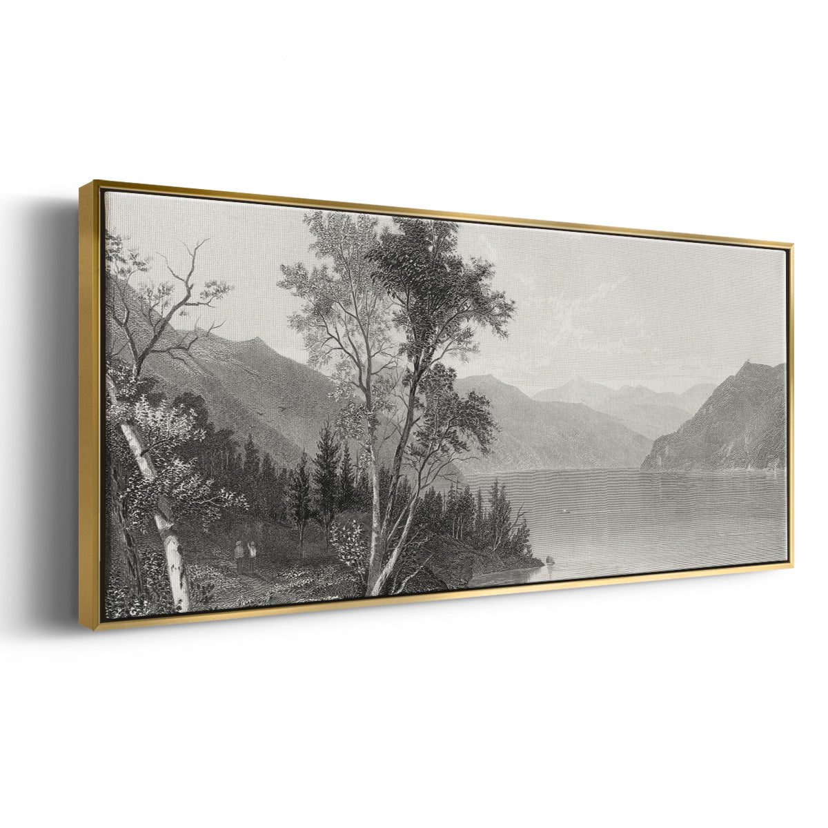 Lake George - Floater Framed Canvas Print