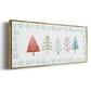 Christmas Tree Whimsy Collection C - Floater Framed Canvas Print