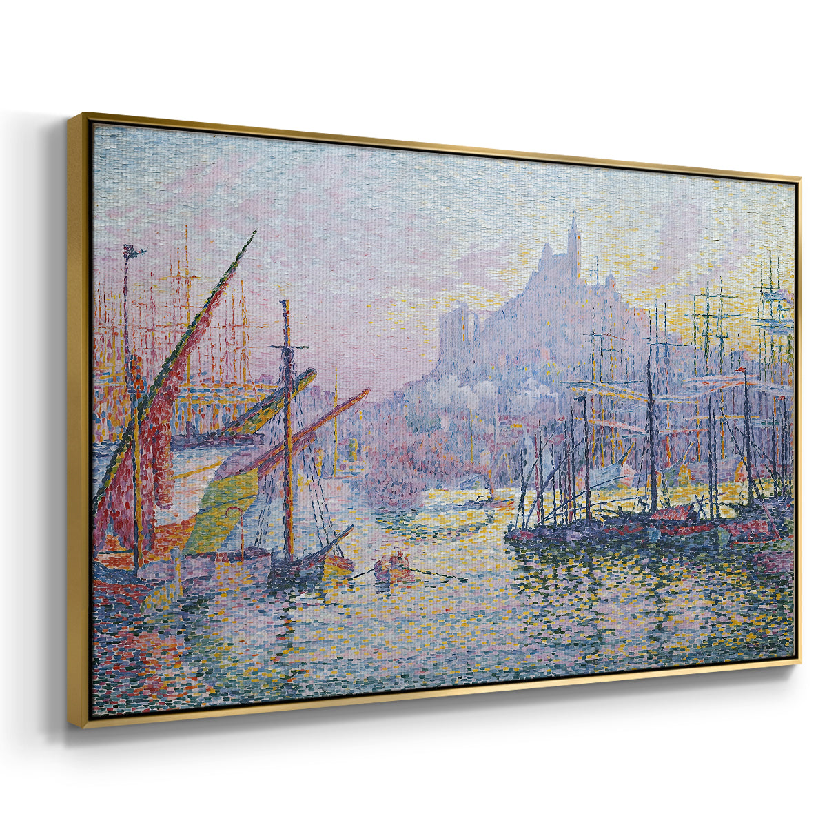 The Port of Marseille, 1905 - Floater Framed Canvas Print