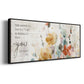Full Bloom Verse - Floater Framed Canvas Print