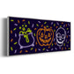 Neon Halloween Collection D - Floater Framed Canvas Print
