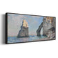 The Rock Needle and the Porte d'Aval, 1885 (Clark Art Institute version) - Floater Framed Canvas Print