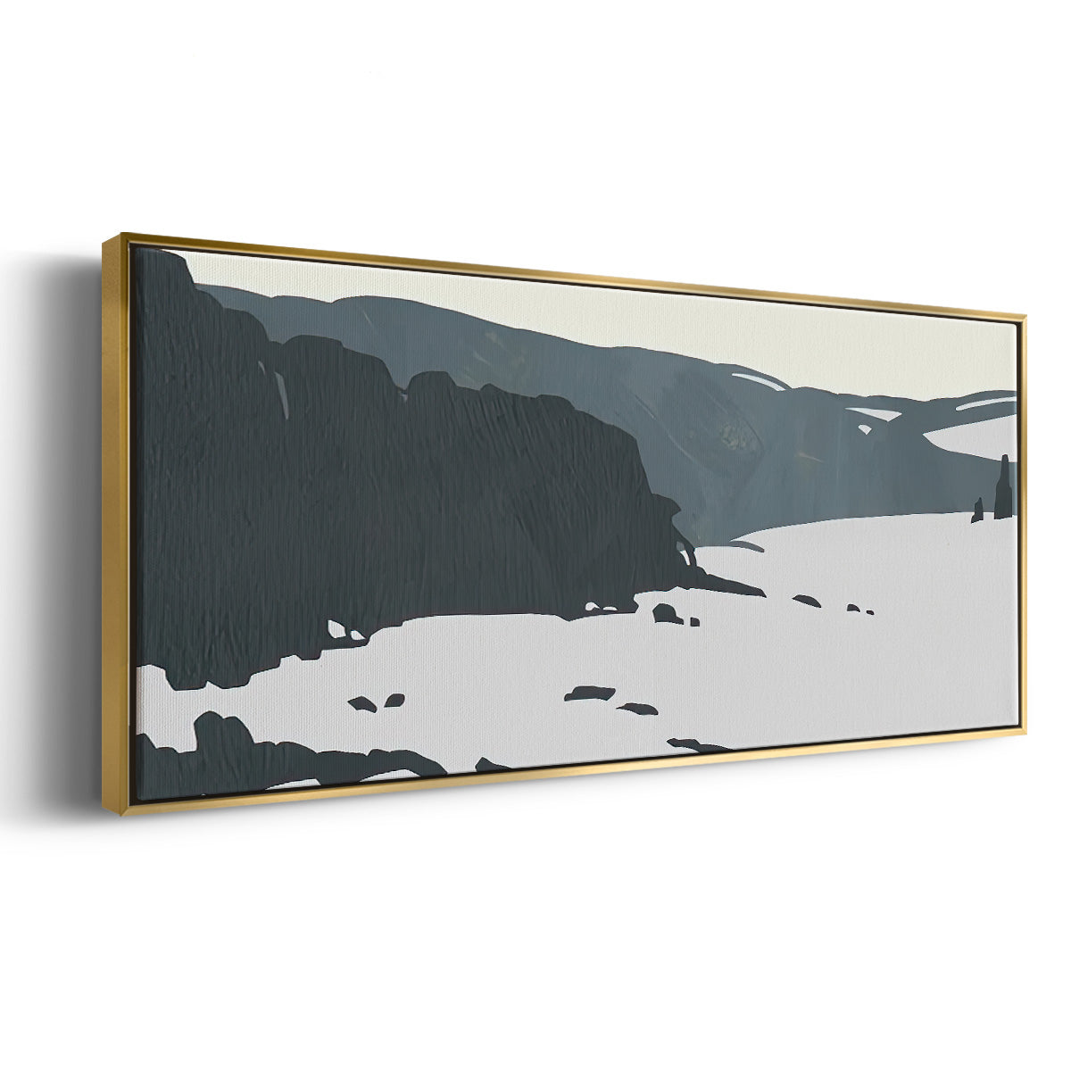 Cutter Island I - Floater Framed Canvas Print