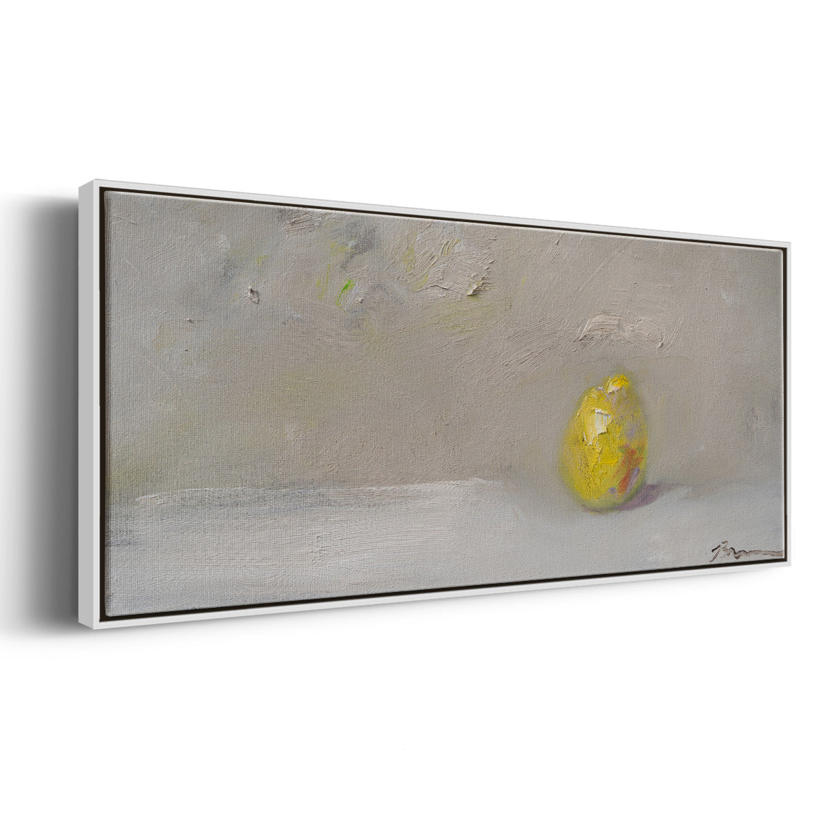Lemon-Lime - Floater Framed Canvas Print