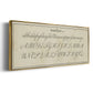 Manuscript Sampler IV - Floater Framed Canvas Print