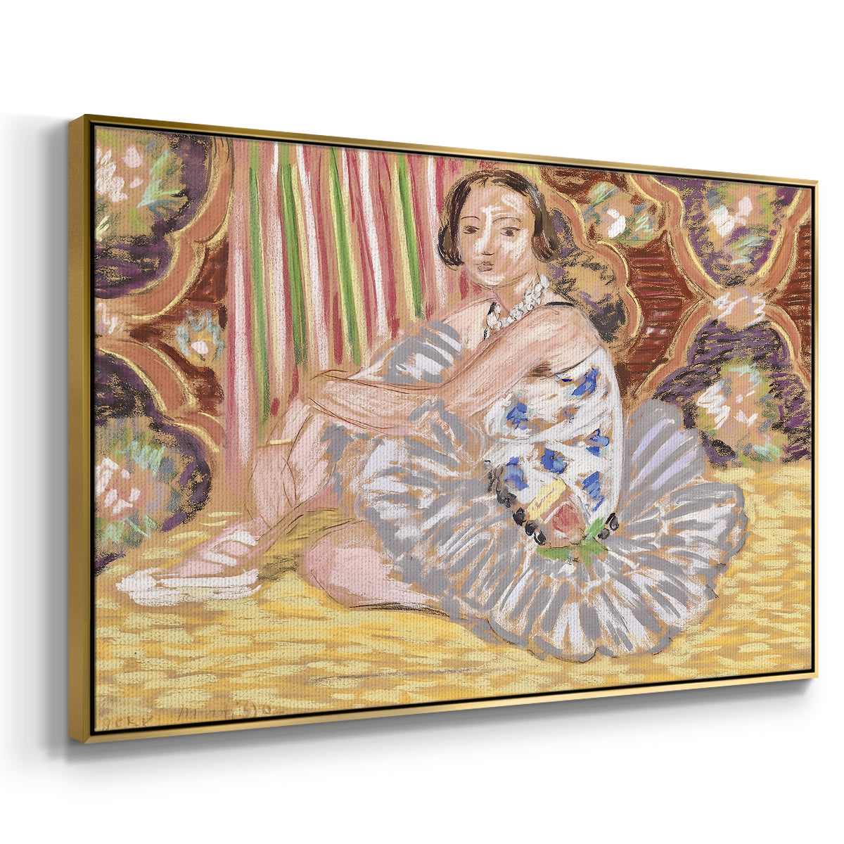 The Dancer (La danseuse), c. 1927 - Floater Framed Canvas Print