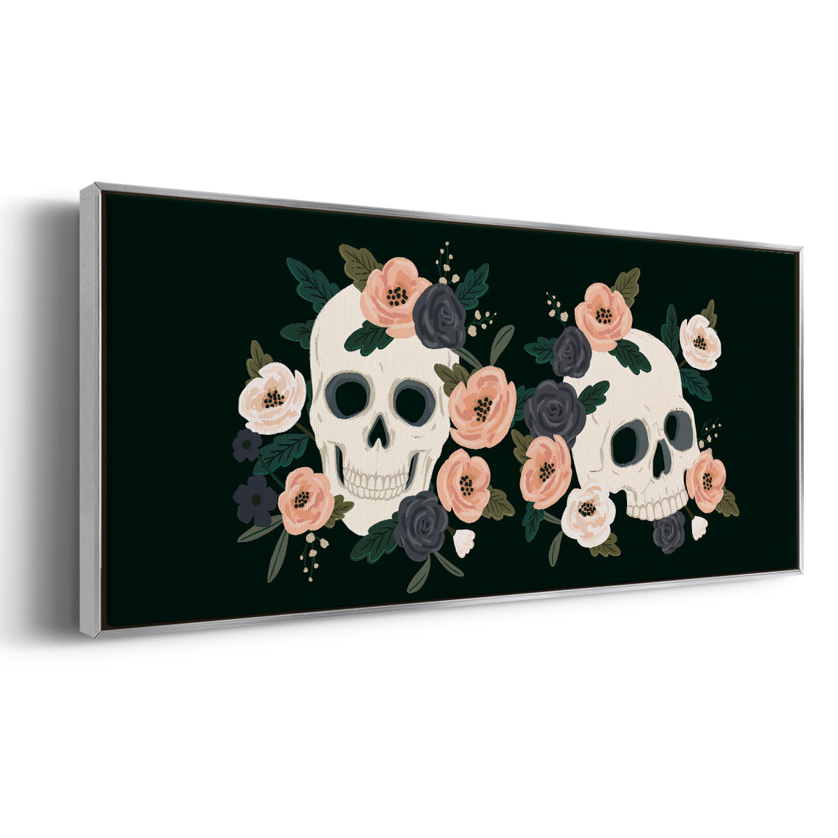 Skull & Snake Collection D - Floater Framed Canvas Print