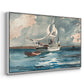 Sloop, Nassau, 1899 - Floater Framed Canvas Print
