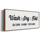 Wash Dry Fold - Floater Framed Canvas Print