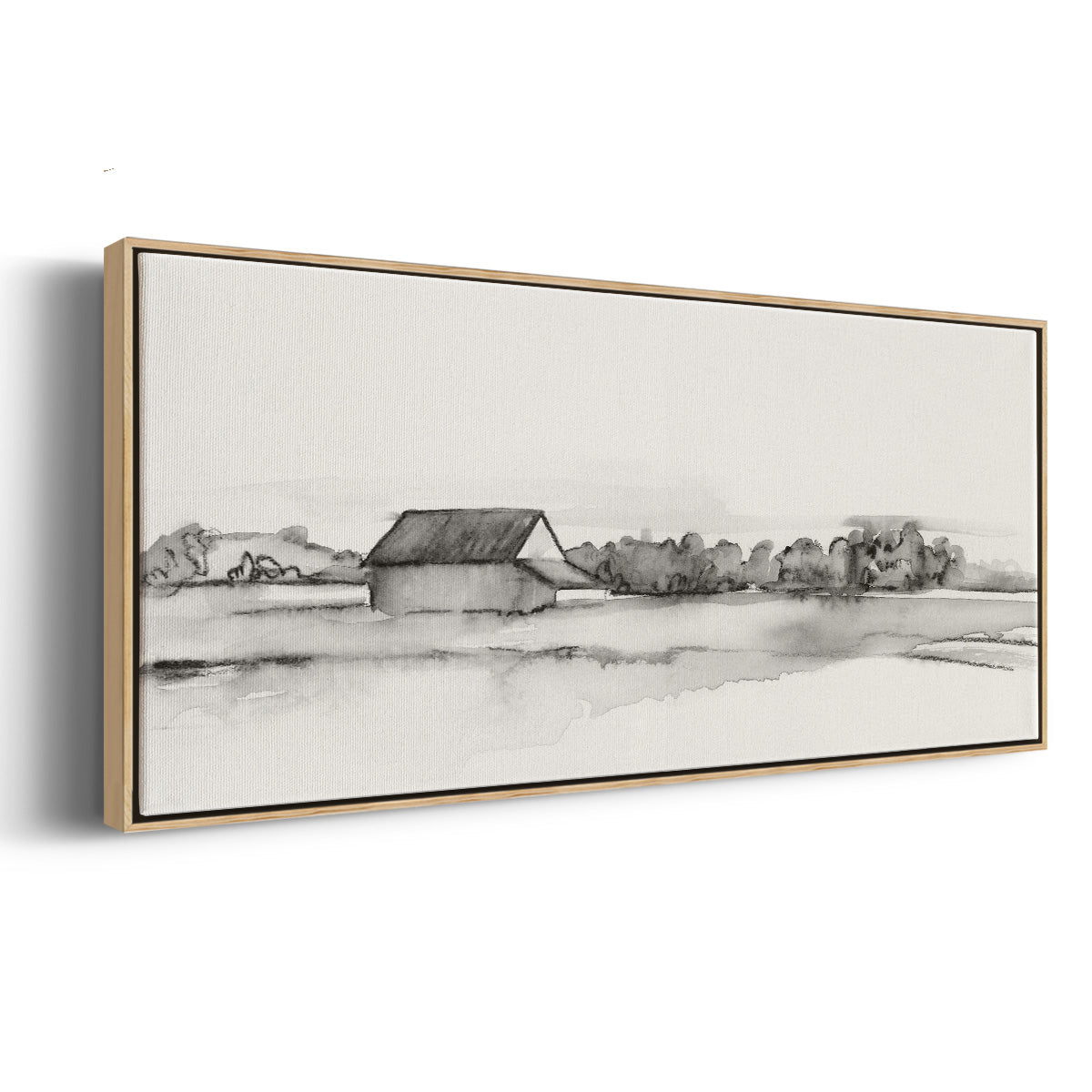 Wyeth Barn I - Floater Framed Canvas Print