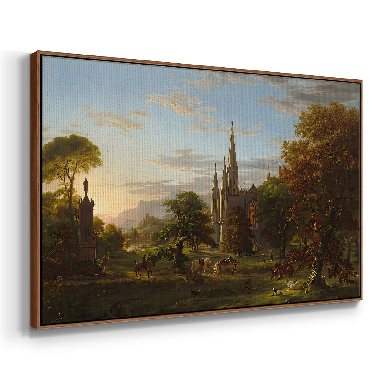 The Return, 1837 - Floater Framed Canvas Print