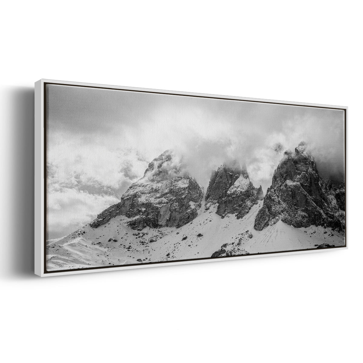 Dolomites - Floater Framed Canvas Print