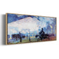 Saint Lazare Station in Paris - Floater Framed Canvas Print