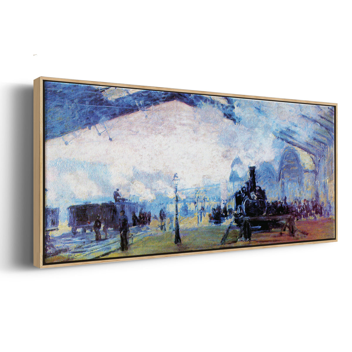Saint Lazare Station in Paris - Floater Framed Canvas Print