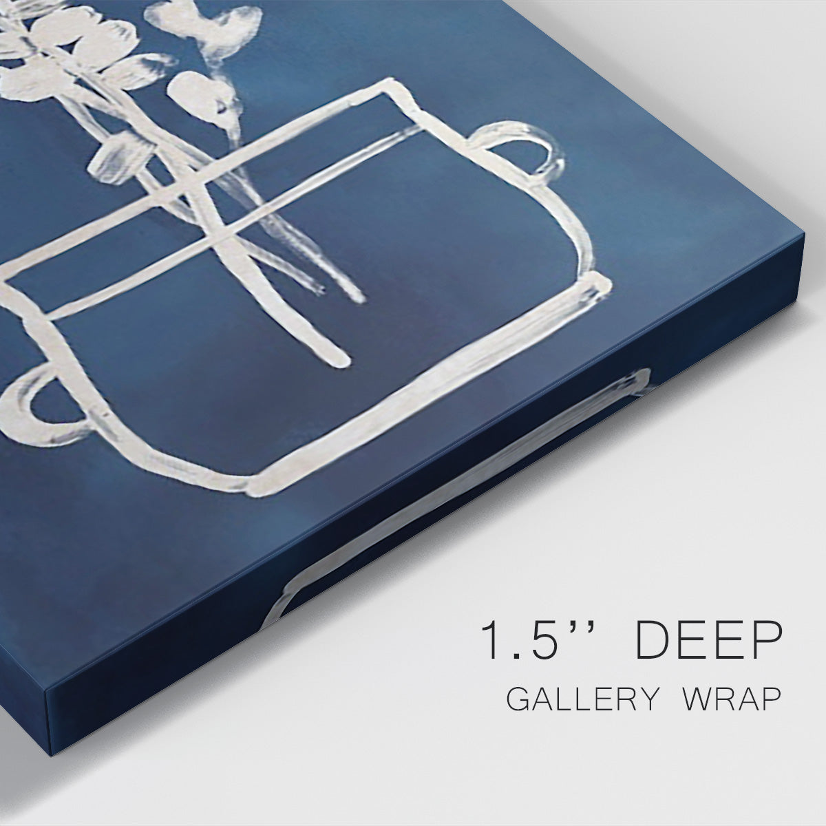 Vessel on Indigo I Premium Gallery Wrapped Canvas - Ready to Hang