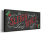 Sleigh Rides - Floater Framed Canvas Print