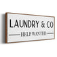 Help Wanted - Floater Framed Canvas Print