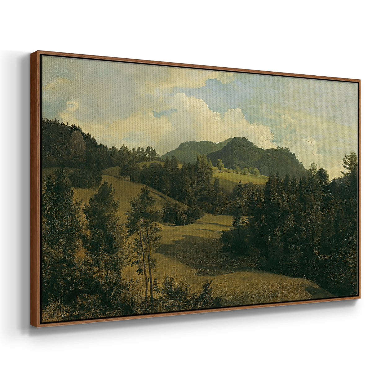 Landscape near Miesenbach, c. 1830 - Floater Framed Canvas Print