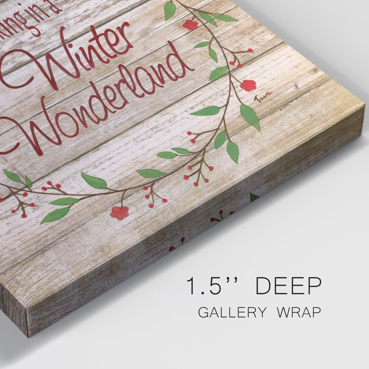 Winter Wonderland Wreath-Premium Gallery Wrapped Canvas - Ready to Hang