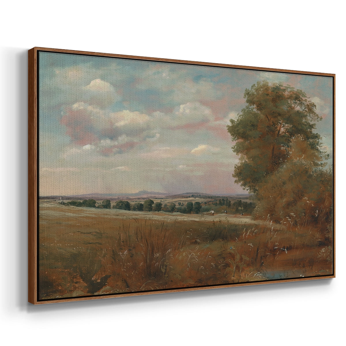 Landscape at Hampstead, with Harrow in the Distance, c. 1849-1855 - Floater Framed Canvas Print