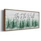Joy to the World - Floater Framed Canvas Print