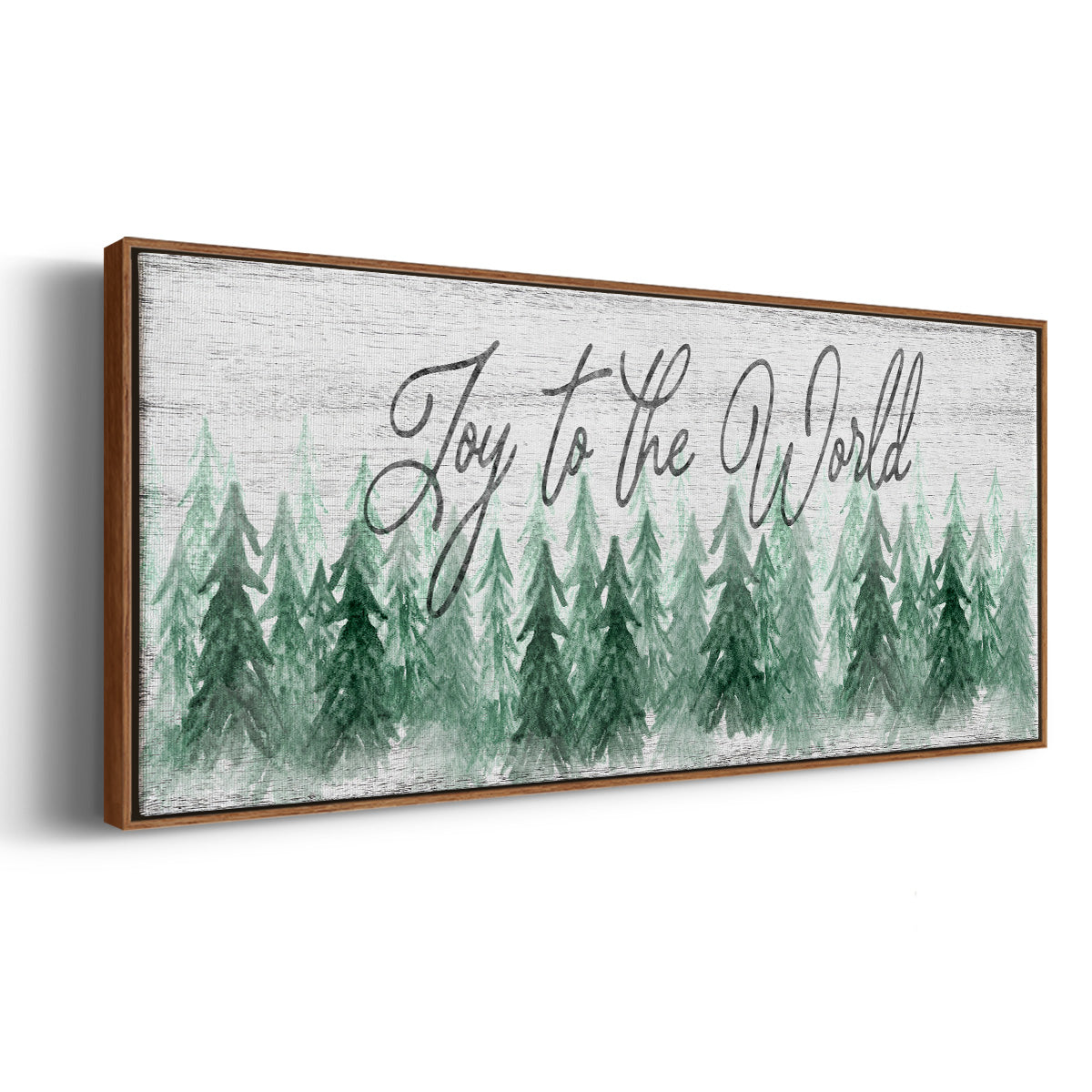Joy to the World - Floater Framed Canvas Print