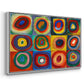 Color Study: Squares with Concentric Circles, 1913 - Floater Framed Canvas Print