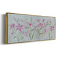 Dancing Pink Trio III - Floater Framed Canvas Print