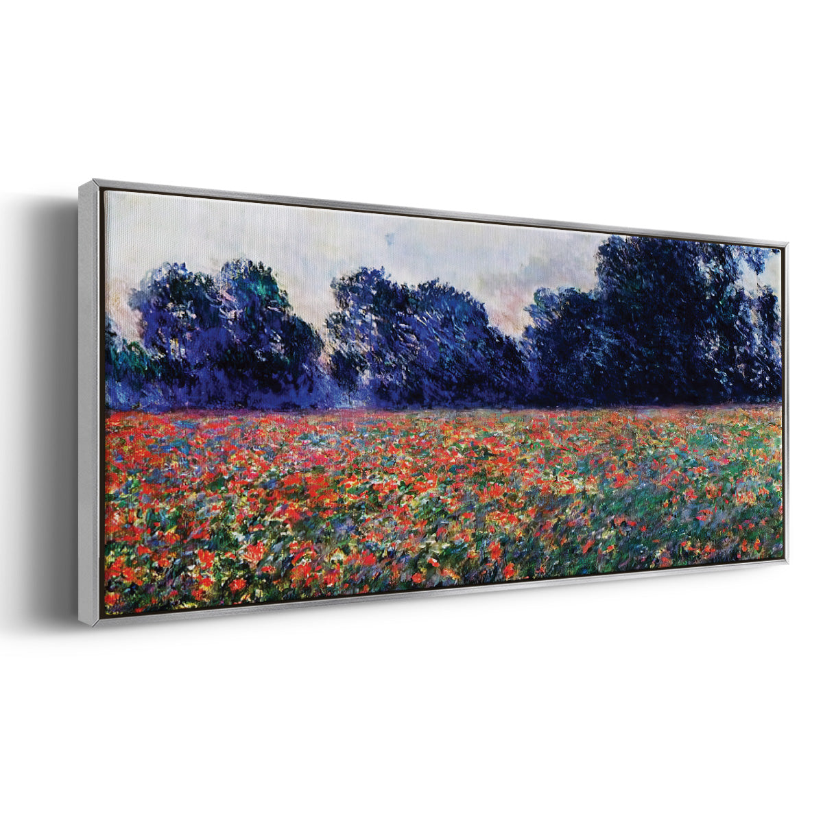 Poppies at Giverny, 1887 - Floater Framed Canvas Print