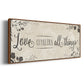 Love Conquers - Floater Framed Canvas Print