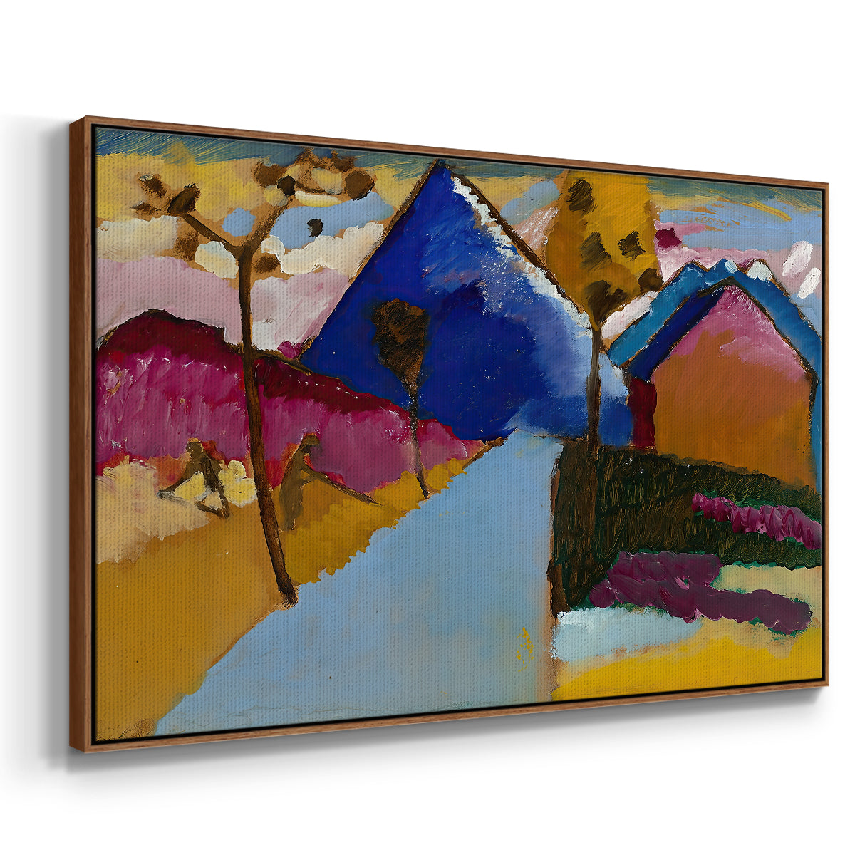 Kochel Straight Street, 1909 - Floater Framed Canvas Print