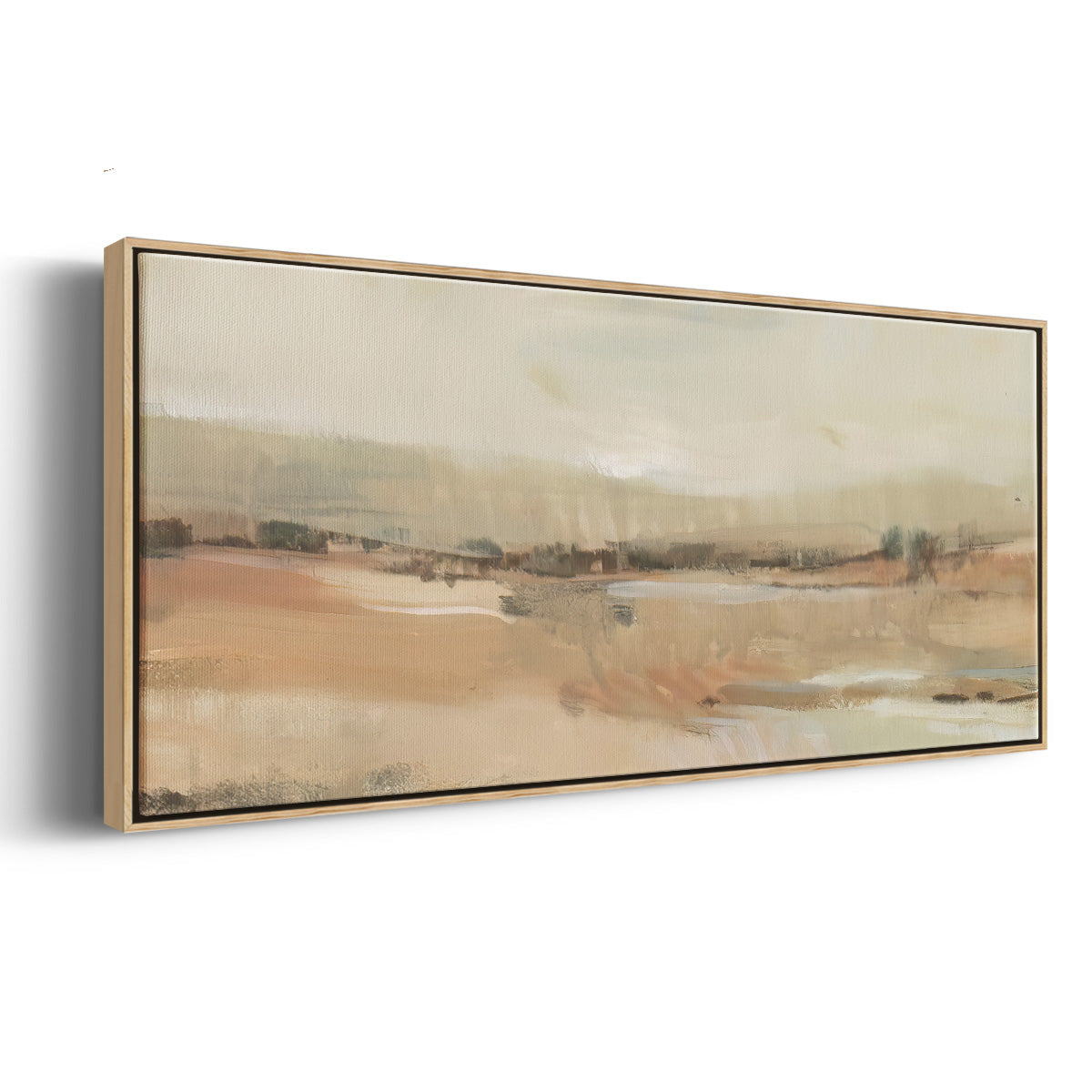 Earth Tone Landscape I - Floater Framed Canvas Print