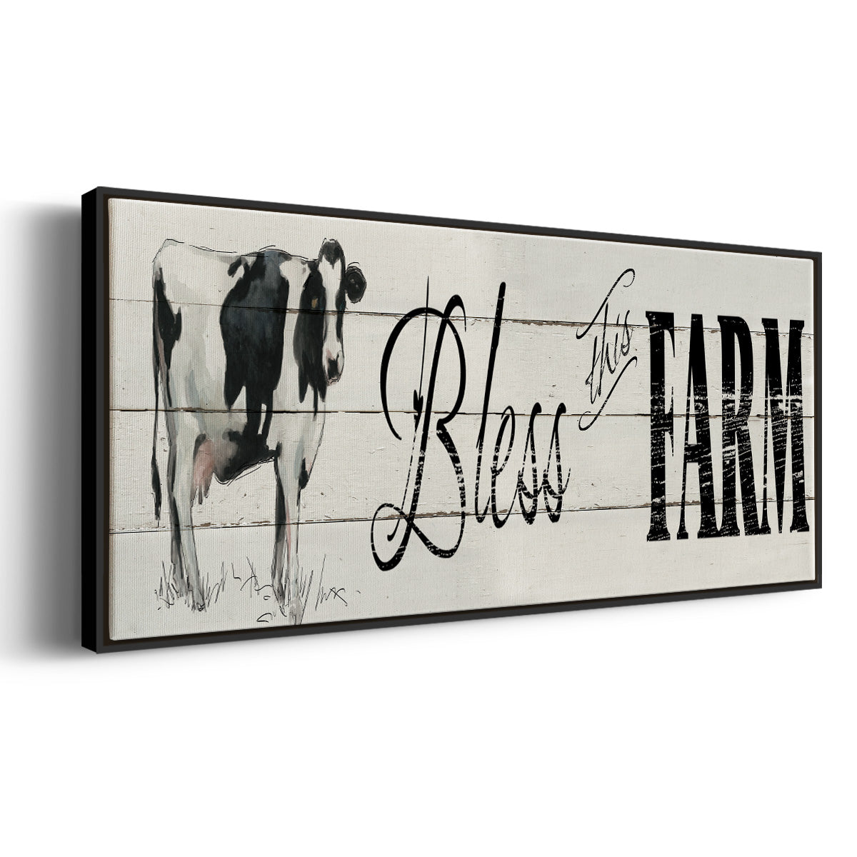 Bless This Farm - Floater Framed Canvas Print