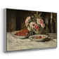 Strawberries and Champagne, c. 1881-1885 - Floater Framed Canvas Print