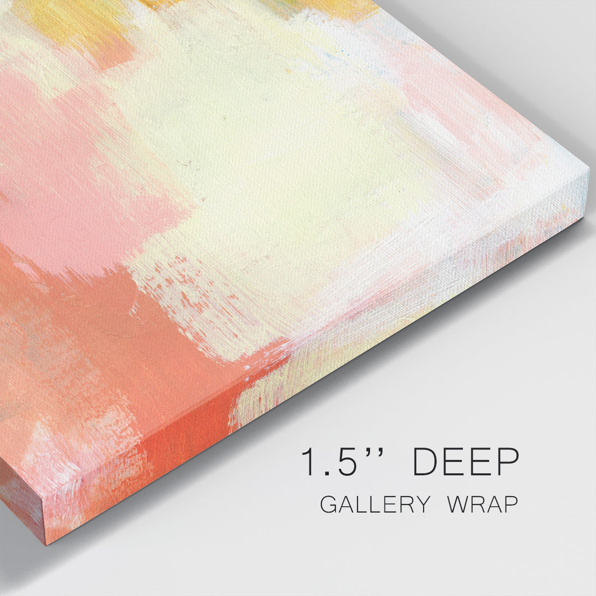 Yellow and Blush I-Premium Gallery Wrapped Canvas - Ready to Hang