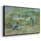 First Steps after Millet, 1890 - Floater Framed Canvas Print