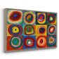 Color Study: Squares with Concentric Circles, 1913 - Floater Framed Canvas Print
