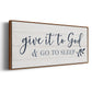 Give It To God - Floater Framed Canvas Print