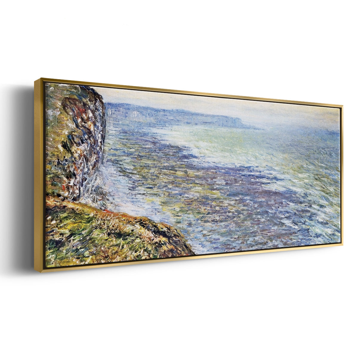 Seascape Near Fecamp, 1881 - Floater Framed Canvas Print