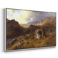 Lledr Valley in Wales, 1864 - Floater Framed Canvas Print