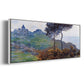 The Church at Varengaville, Grey Weather, 1882 - Floater Framed Canvas Print