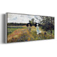 The Promenade Near Argenteuil, 1875 - Floater Framed Canvas Print