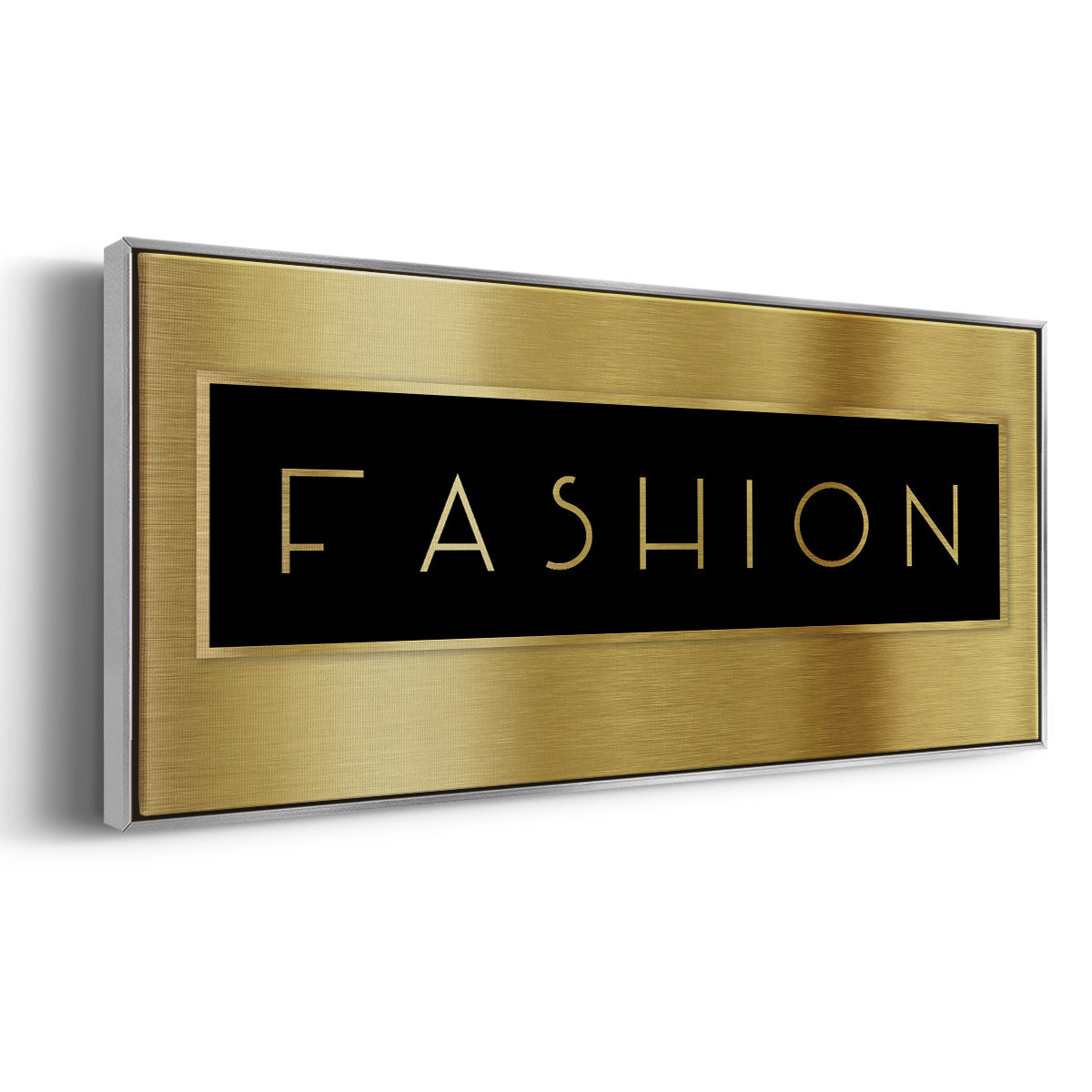 Gold Fashion - Floater Framed Canvas Print