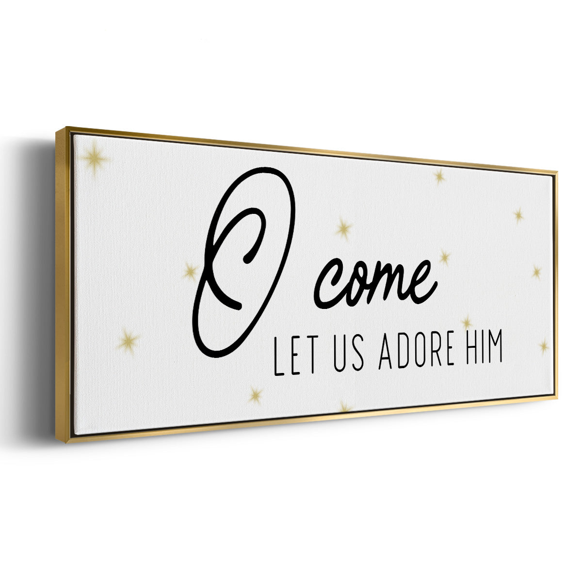 O Come - Floater Framed Canvas Print