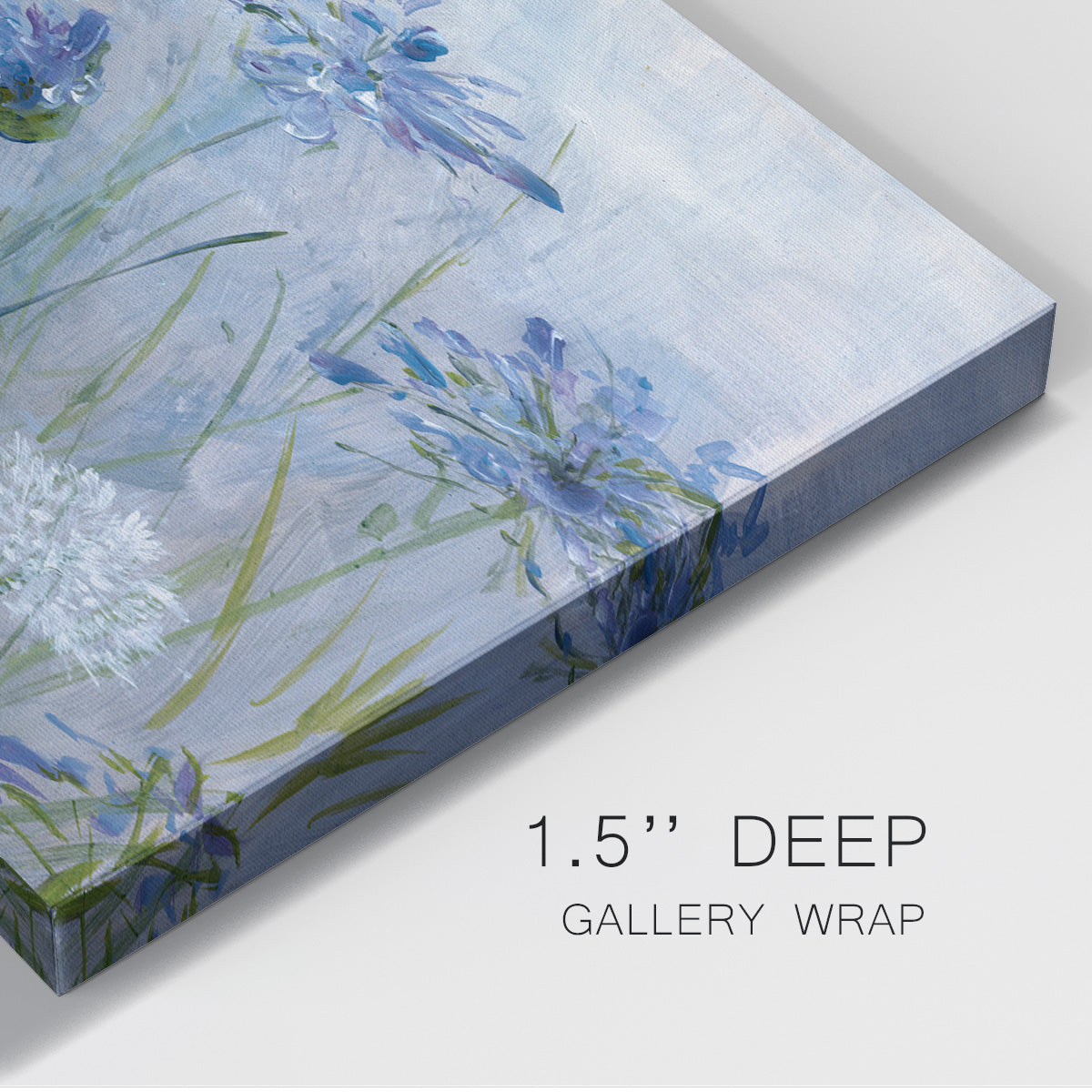 Dandelion and Agapanthus Premium Gallery Wrapped Canvas - Ready to Hang