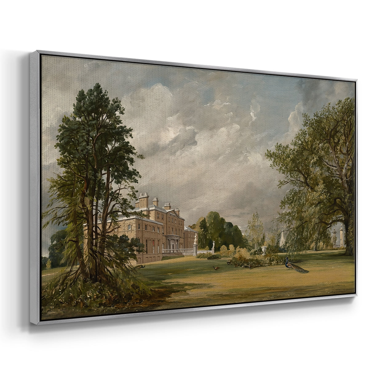 Malvern Hall, 1821 - Floater Framed Canvas Print