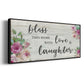 Love and Laughter - Floater Framed Canvas Print
